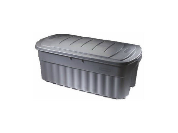 Rubbermaid® 2550-CP-CYLIND Roughneck Jumbo Storage Box, Roughtote, 50 Gal, Gray