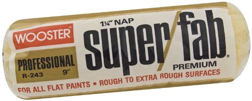 Wooster® R243-9 Super/Fab® Standard Extra Rough Roller Cover, 1-1/4" Nap, 9"