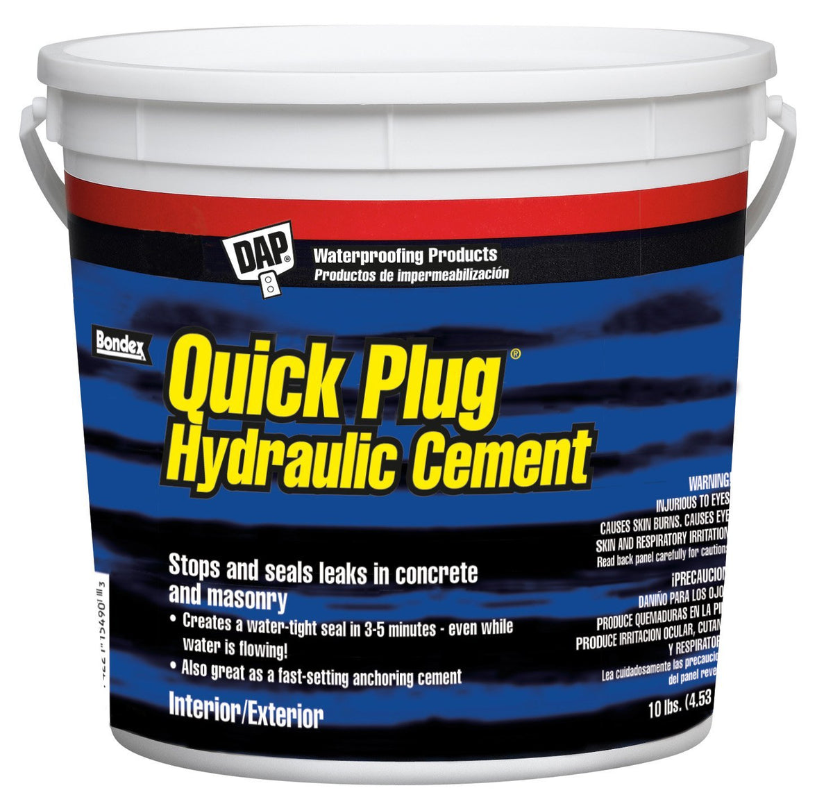 Dap® 14090 Quick Plug® Hydraulic & Anchoring Cement, 10 Lbs, Gray