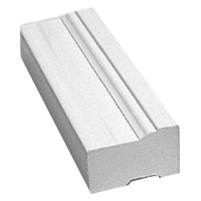 Gossen® 635-0700-986 Brick Mould Virgin Exterior PVC Moulding, White, 7'