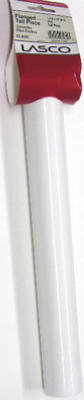 Lasco 03-4307 PVC Flanged Kitchen Drain Tailpiece, 1-1/2" x 12", White