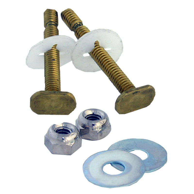 Lasco 04-3649 EZ Snap Toilet Bolt Kit, 5/16" x 2-1/4", 2-Pack