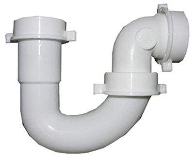 Lasco 03-4231 PVC Lavatory/Kitchen Wall Drain Repair Trap, White