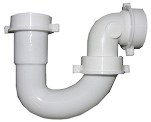 Lasco 03-4231 PVC Lavatory/Kitchen Wall Drain Repair Trap, White