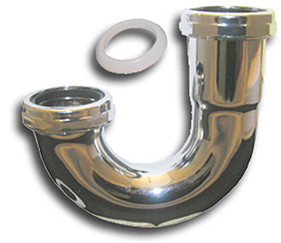 Lasco 03-3515 J-Bend, 1-1/2" x 1-1/4", Chrome Plated