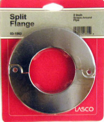 Lasco 03-1563 Floor & Ceiling Split Flange, Chrome Plated Brass