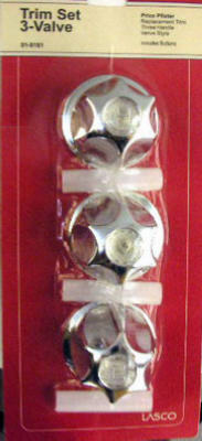 Lasco 01-9161 Replacement Price Pfister 3-Valve Tub & Shower Trim Set
