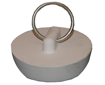Lasco 02-3217 Hollow Rubber Sink Stopper, White