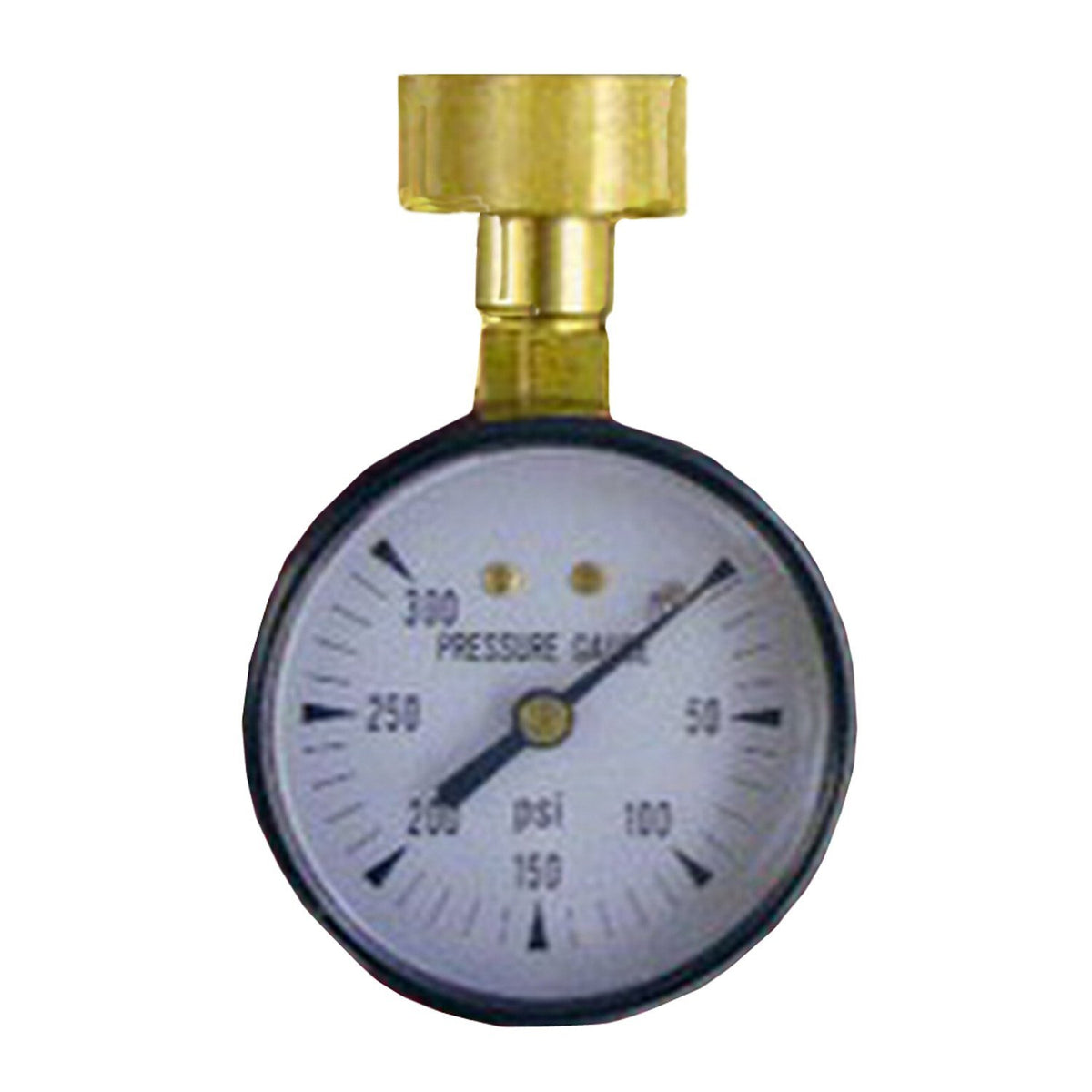 Lasco 13-1901 Water Pressure Test Gauge with Hose Threads, 0 to 300 PSI