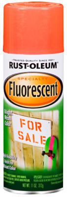 Rust-Oleum® 1955-830 Specialty Spray Paint, 11 Oz, Fluorescent Red-Orange