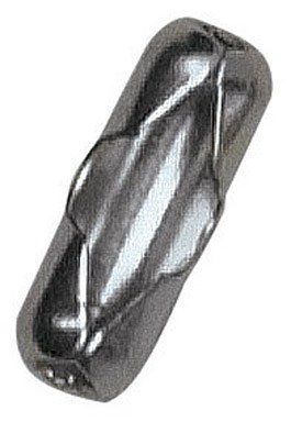 Hy-Ko KB202 Aluminum Ball Chain Connector, #3, 100-Pack
