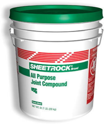 Sheetrock 380501 All Purpose Wallboard Joint Compound 62 Lb, Ready Mix