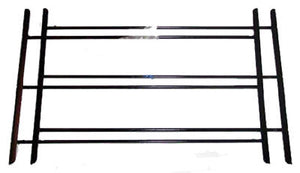 Knape & Vogt 1123 Child Safety 3-Bar Window Guard, White, 15" x 23"-42"