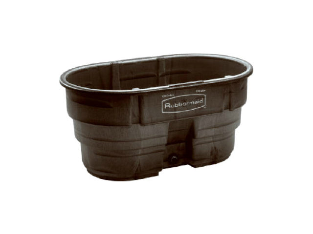 Rubbermaid® Commercial 4242-88-BLA Structural Foam Stock Tank, 100 Gallon, Black