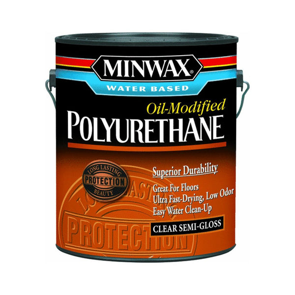 Minwax® 71032 Water Based Oil Modified Polyurethane, Clear Semi-Gloss, 1-Gallon