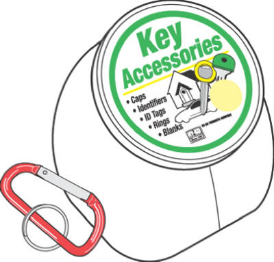Hy-Ko KT127 Aluminum C-Clip with Split Key Ring, 3-1/8", Large, 50-Pack