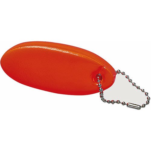 Hy-Ko KC159 Floatable Key Ring with Beaded Chain, Orange