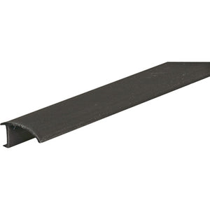 Slide-Co P-7810 Snap In Rigid Vinyl Glass Retainer, 72", Black
