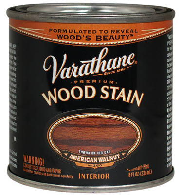 Varathane 211804 Premium Oil Based Wood Stain 1/2 Pt, American Walnut