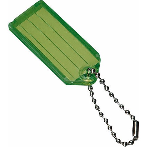 Hy-Ko KC140 Key I.D. Tag with Beaded Ball Chain, Plastic
