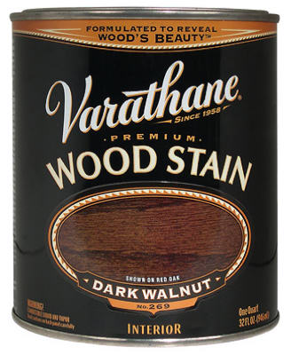 Varathane 211730H Premium Oil Based Wood Stain 1-Qt, Dark Walnut