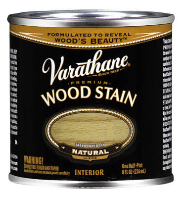 Varathane 211755 Premium Oil Based Interior Wood Stain 1/2 Pt, Natural