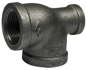 PanNext Reducing Tee 1" x 1/2" x 1", Black