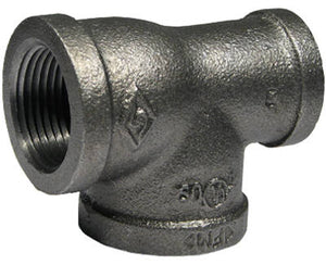 PanNext Reducing Tee 1" x 3/4" x 1", Black