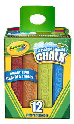 Crayola 51-2012 Sidewalk Chalk, 12-Count