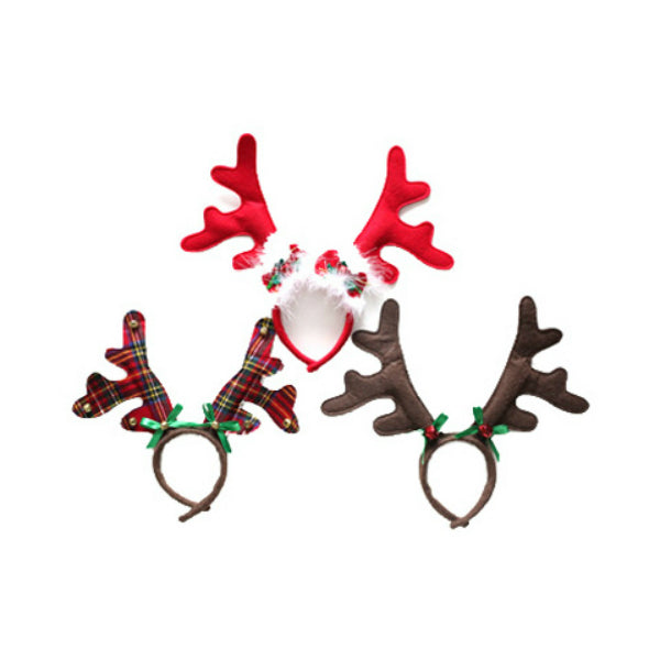 Dyno Seasonal Solutions 0408615CC Felt Christmas Antler Headband, 9"