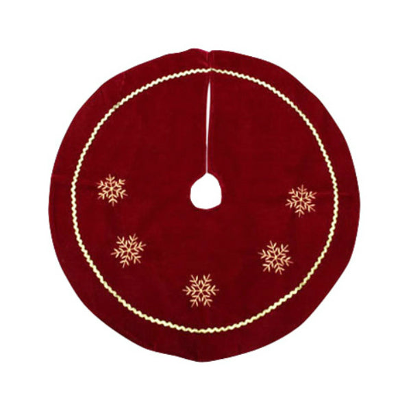 Dyno Seasonal Solutions 2243210-2CC Velvet Mini Tree Skirt, 24", Burgundy/Gold