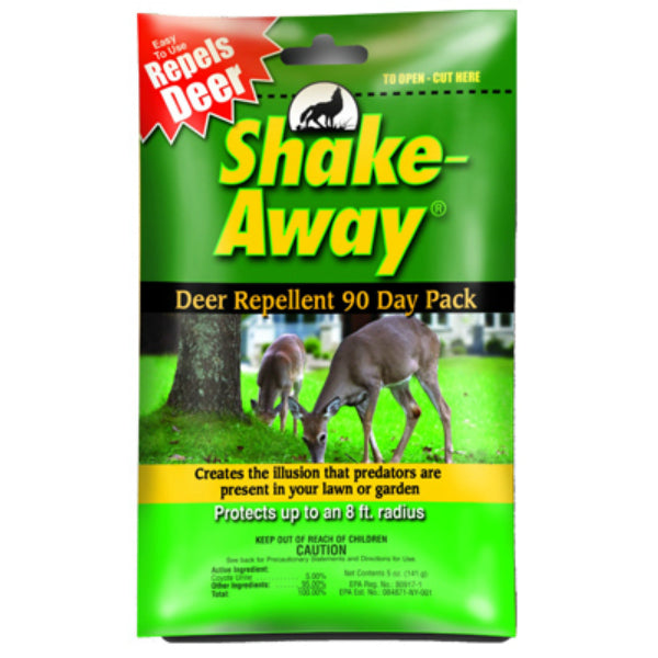 Shake-Away® 9003105 Coyote Urine Granules Deer Repellent, 90 Day Pack