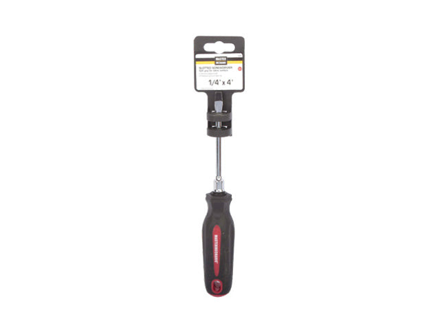 Master Mechanic 164981 Slotted Screwdriver, 1/4" x 4"