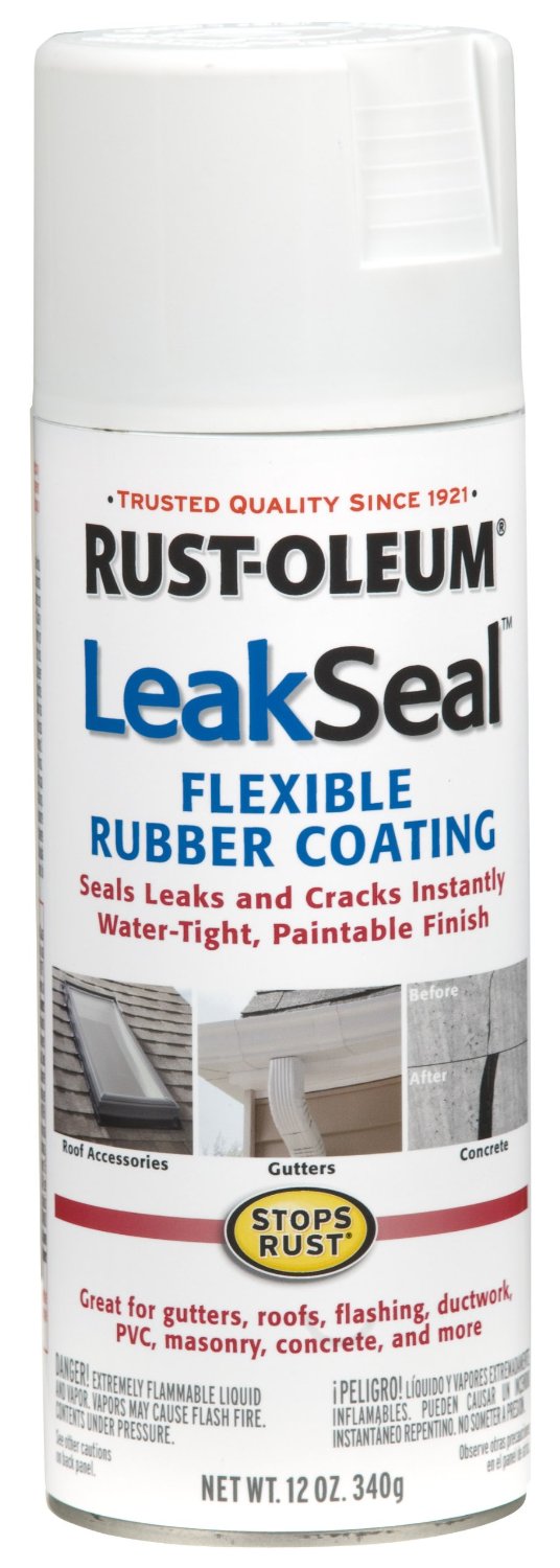 Rust-Oleum® Stops Rust® LeakSeal® Flexible Rubber Coating, 12 Oz, White