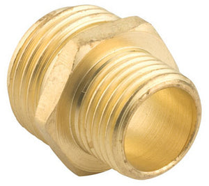 Gilmour 7MH5MP Double Male Connector, 3/4" x 1/2", Brass