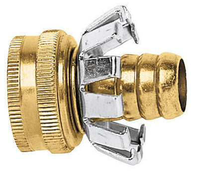 Gilmour C12F Female Hose Repair Coupler, Brass, 1/2"