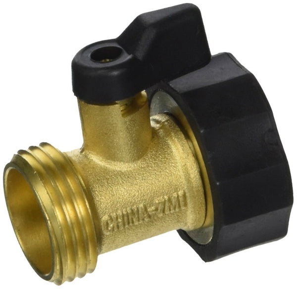 Gilmour 03V Brass Garden Hose Connector with Shut-Off Valve