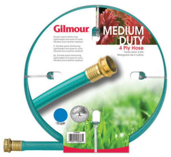 Gilmour® 15012050 15-Series Medium Duty 4-Ply Reinforced Vinyl Hose, 1/2" x 50'