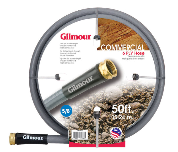 Gilmour 2958050 Commercial Rubber/Vinyl Hose, 5/8" x 50', 29 Series