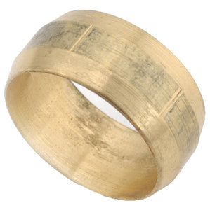 Anderson Metals 710060-06 Compression Sleeve, 3/8", Brass, 3-Pack