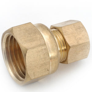 Anderson Metals 710066-0606 Lead Free Adapter, 3/8" FIP x 3/8" Male Compression