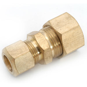 Anderson Metals 710082-0806 Lead Free Reducing Union, 1/2" x 3/8" Compression