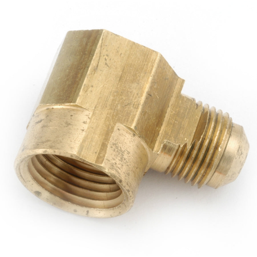 Anderson Metals 714050-0608 Lead Free 90-Degree Elbow, 3/8" Flare x 1/2" FPT