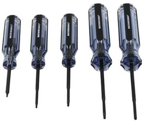 Master Mechanic 167484 Precision Torx Screwdriver Set, 5-Piece
