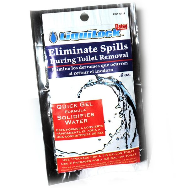 Oatey® 31416 Liquilock™ Gel for Toilet Removal, 0.6 Oz