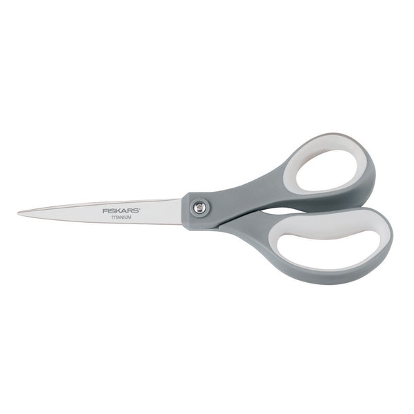 Fiskars® 01-005409 Titanium Softgrip® Scissors, 8"