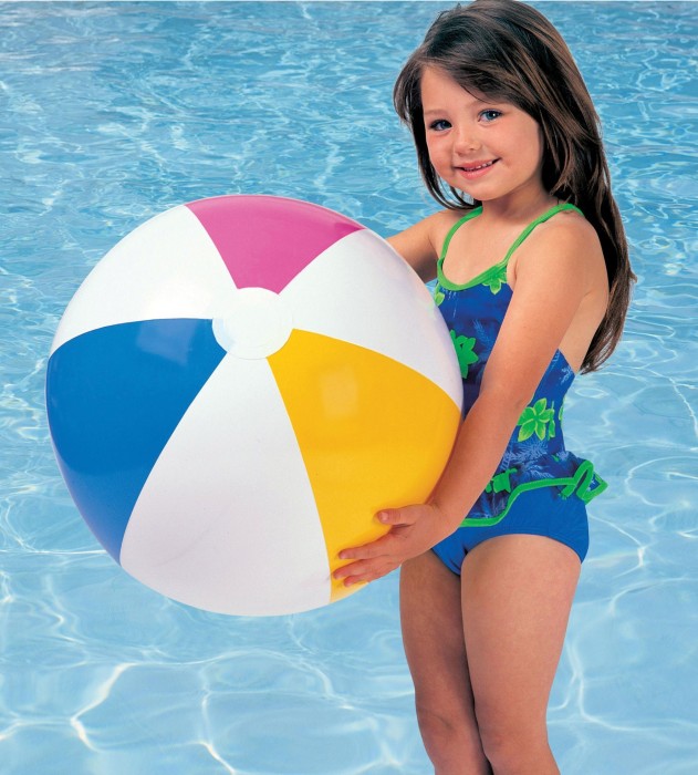 Intex® 59020EP Glossy Panel Inflatable Beach Ball, 20"