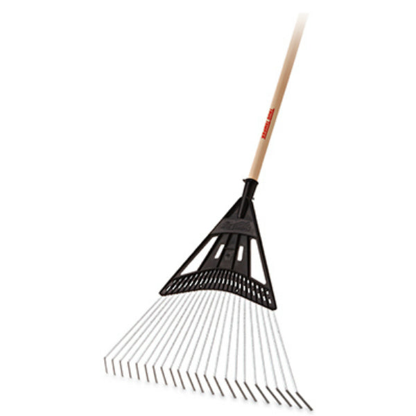 Green Thumb 163116800 Poly Steel Leaf Rake, 22 Tine