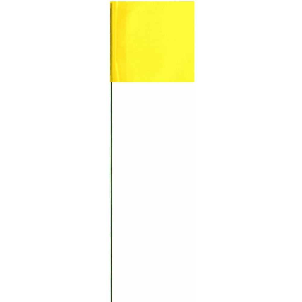 CH Hanson 15084 High Visibility Marking Stake Flag, 21", Yellow, 100-Count