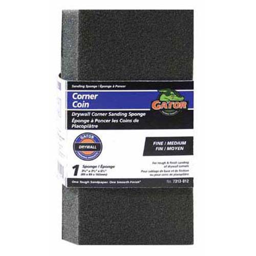 Gator 7313-08 Drywall Corner Sanding Sponge, Fine/Medium Grit